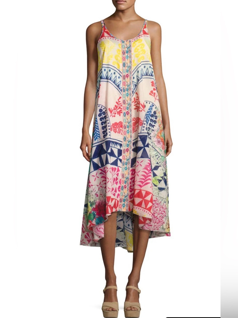 Johnny Was Logan Hi/Low Maxi Dress 
Sz XS